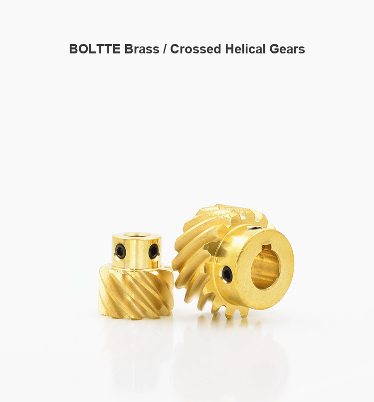 BOLTTE brass crossed helical gears product overview