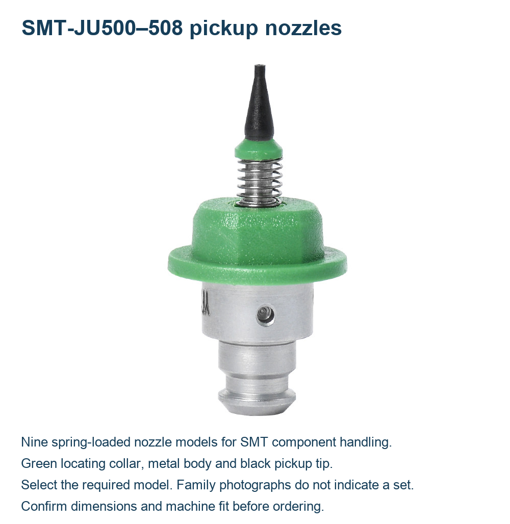 English SMT-JU nozzle original photograph or technical drawing
