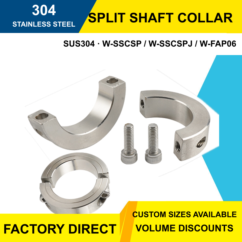 BOLTTE 304 stainless steel split shaft collar product overview