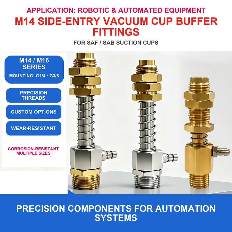 BOLTTE side-entry vacuum cup buffer fitting overview