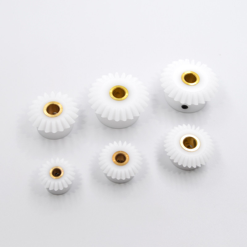 BOLTTE white POM right-angle bevel gear product photo