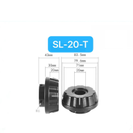 BOLTTE FLB-20-T / SL-20-T Quick-Lock Paper Core End Plugs - 20 mm Bore