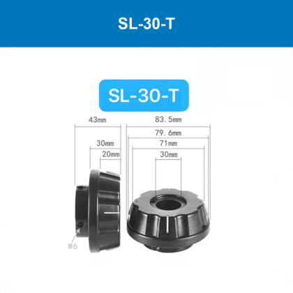 BOLTTE FLB-30-T / SL-30-T Quick-Lock Paper Core End Plugs - 30 mm Bore