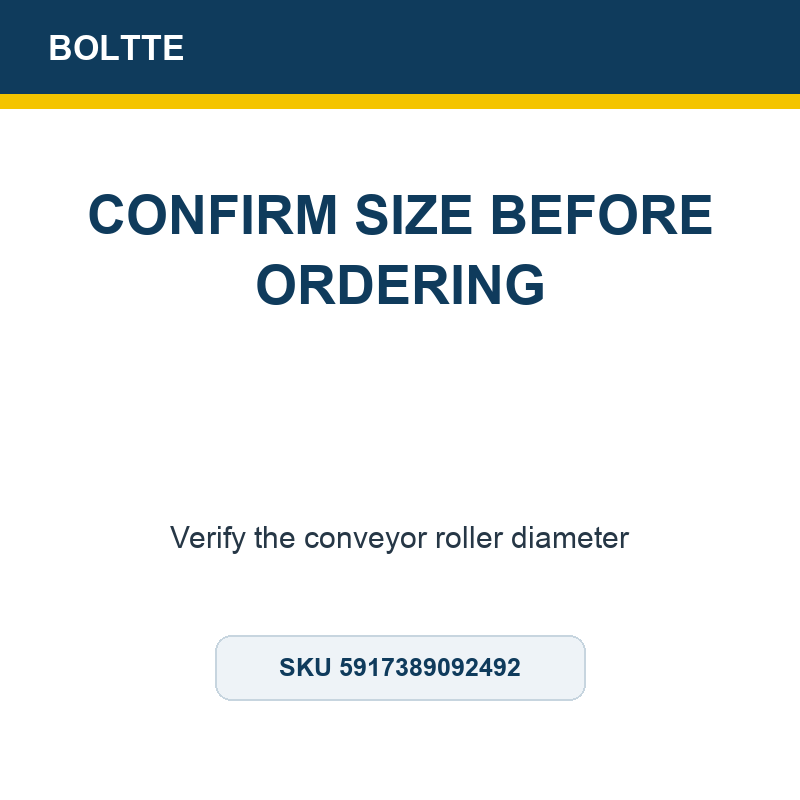 BOLTTE non-marking conveyor roller sleeve, Confirm Size Before Ordering