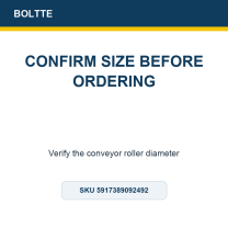 BOLTTE non-marking conveyor roller sleeve, Confirm Size Before Ordering