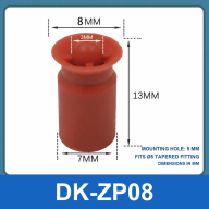 DK Series Hole-Plug Vacuum Cups for Bottle Caps and Perforated Workpieces