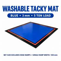 Washable tacky mat, blue 3mm 5ton