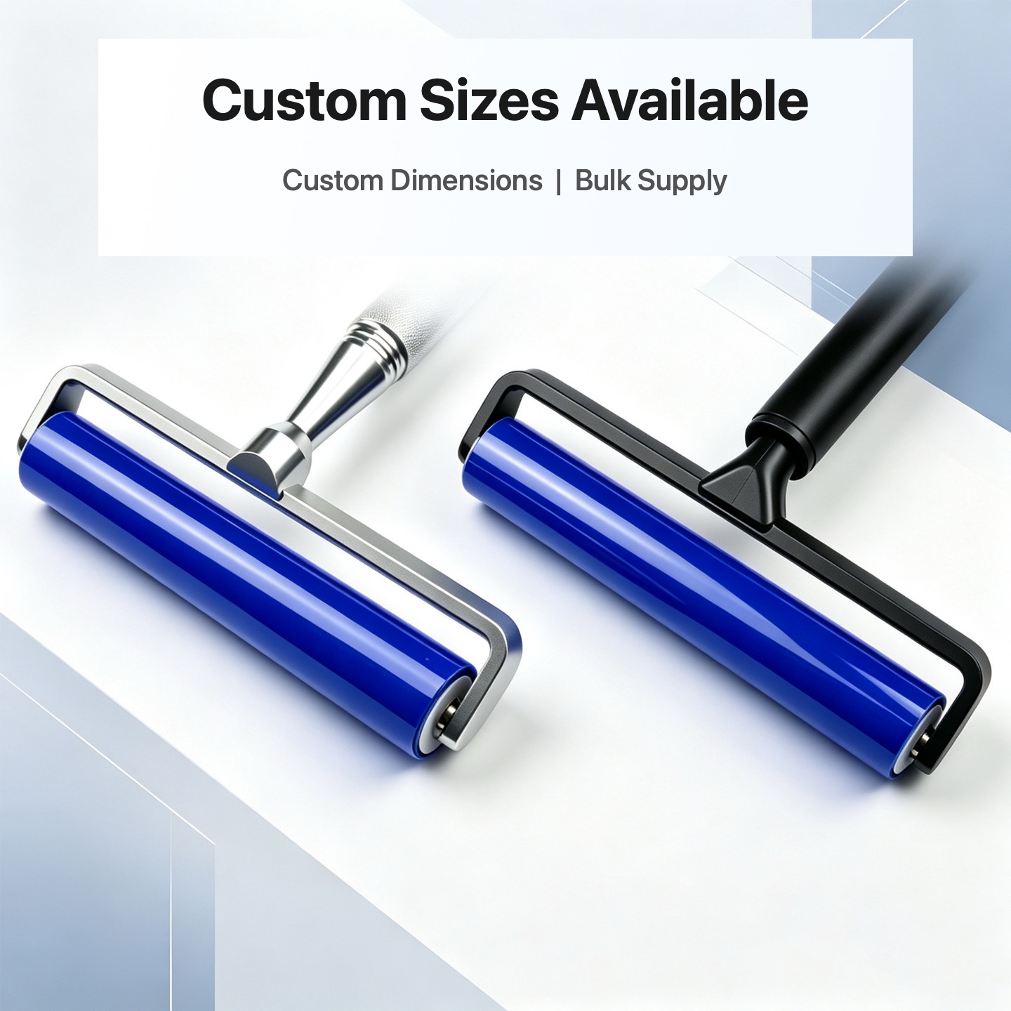 Custom silicone tacky roller dimensions and bulk supply options