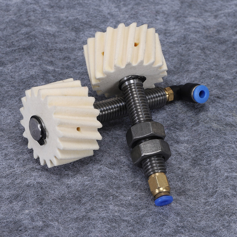 Threaded holder and lubricant inlet detail — custom made-to-drawing reference