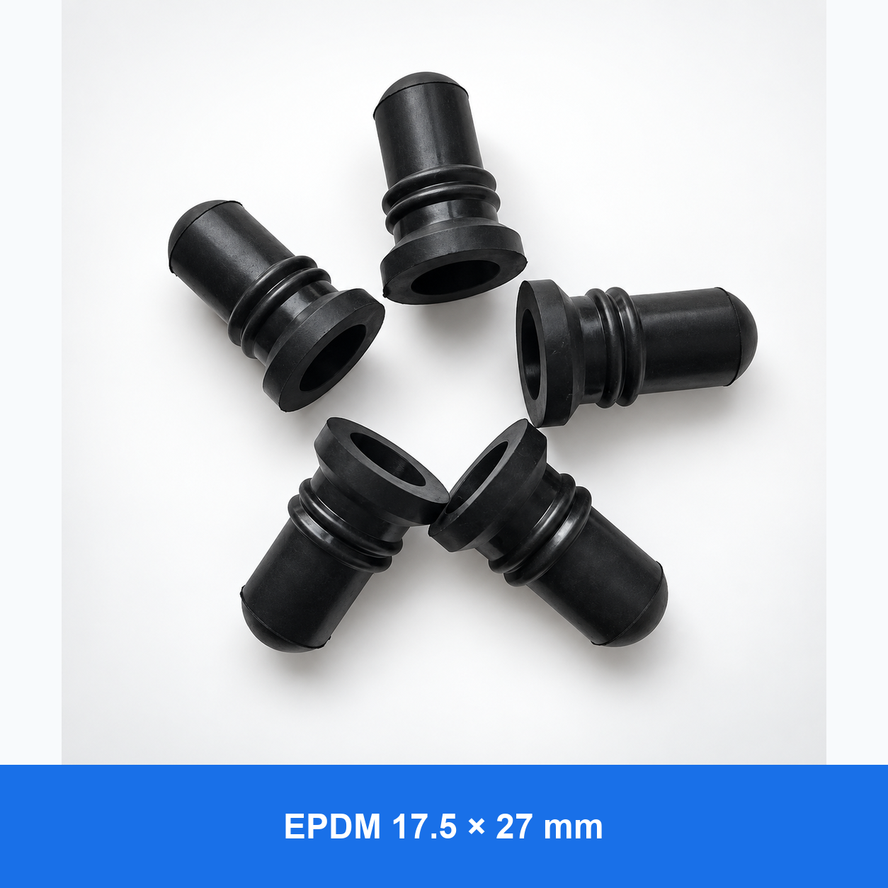 EPDM aseptic sampling valve seals, 17.5 x 27 mm, group product view