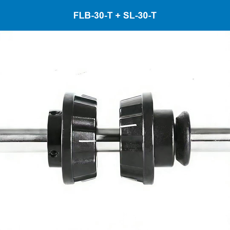 FLB-30-T and SL-30-T quick-lock paper core end plug set, 30 mm bore