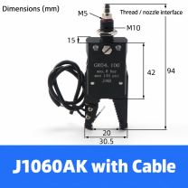 Mini pneumatic gripper or replacement jaw, J1060AK with Cable