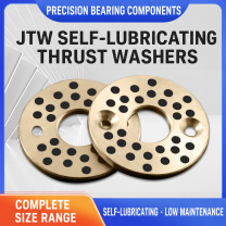 JTW self-lubricating graphite bronze thrust washers