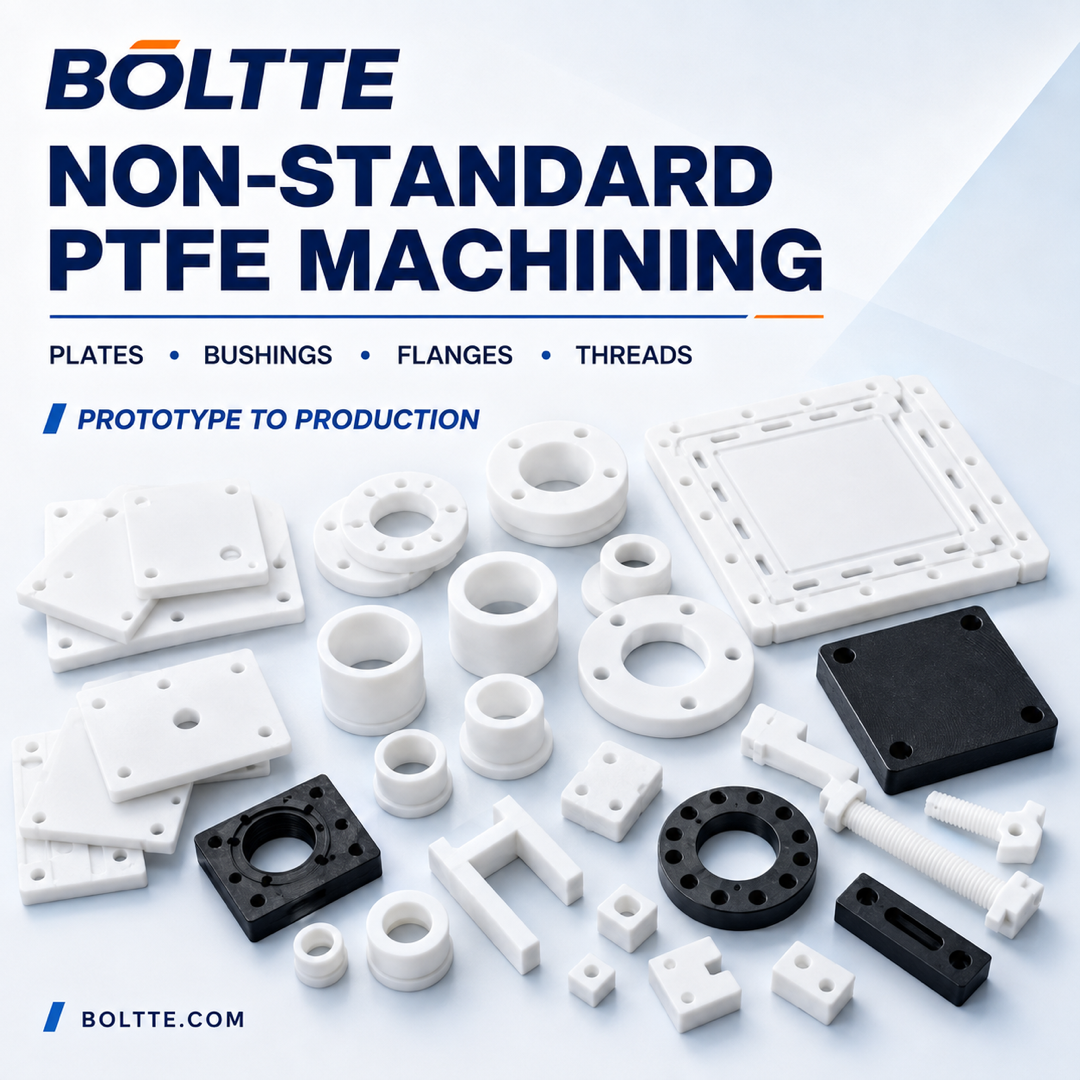 Custom PTFE CNC machining for non-standard industrial components