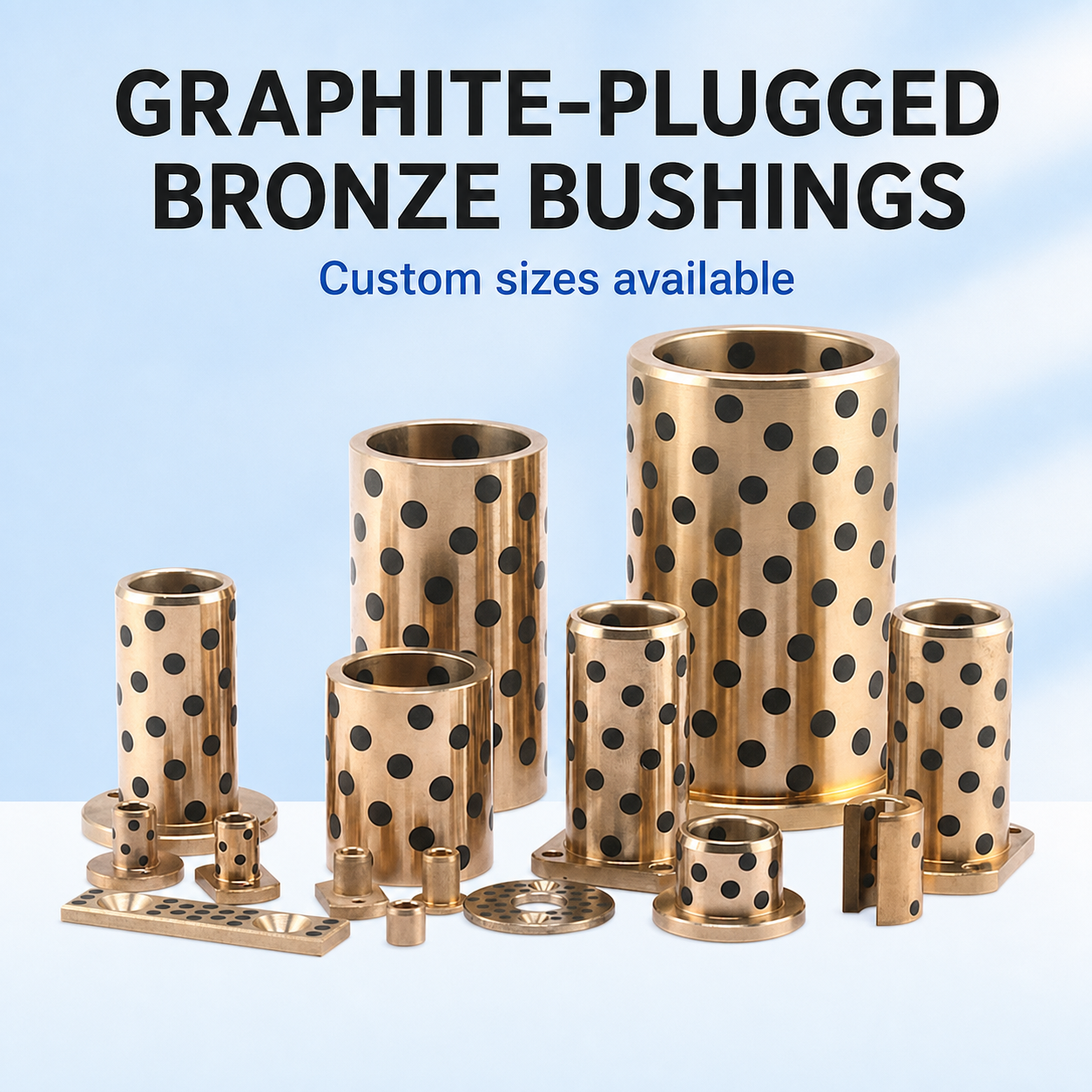 BOLTTE JFB flanged graphite bronze bushing product range