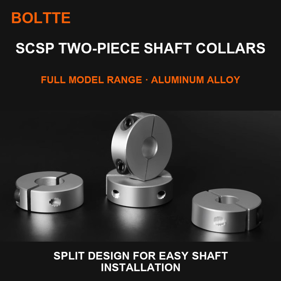 SCSP two-piece split shaft collar product range
