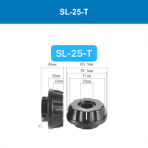 SL-25-T quick-lock paper core end plug, 25 mm bore