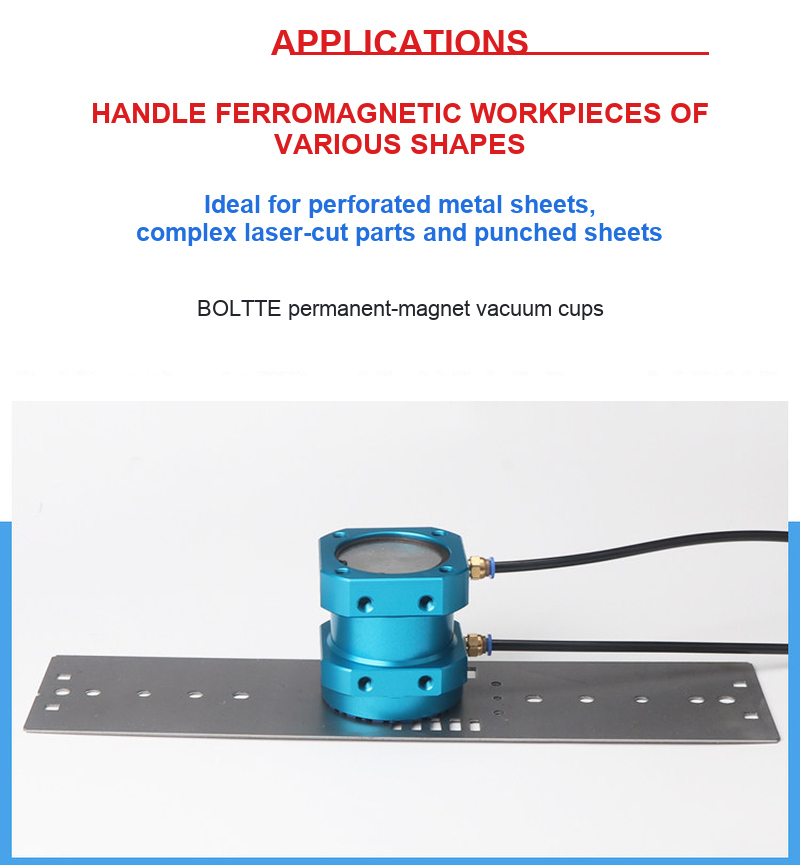 BOLTTE magnetic vacuum cup applications
