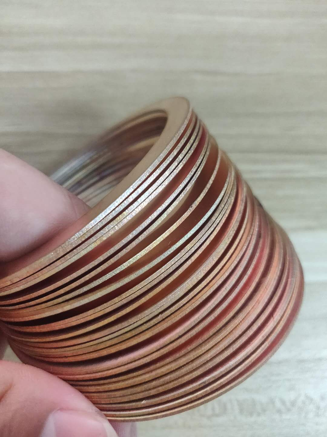 Stacked thin ring machining reference — custom made-to-drawing reference