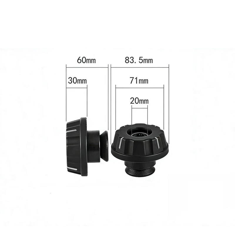 FLB-20-T quick-lock paper core end plug, 20 mm bore