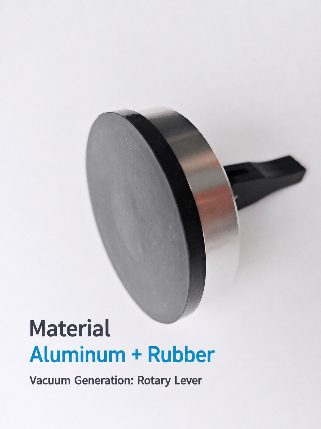 Aluminum and rubber manual vacuum suction cup materials