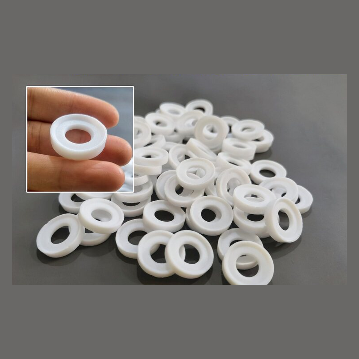 Food-Grade PTFE 3A Clamp Gaskets, 22 × 10 mm and Custom Sizes