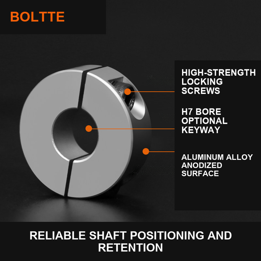 SCSP collar material bore and set-screw features