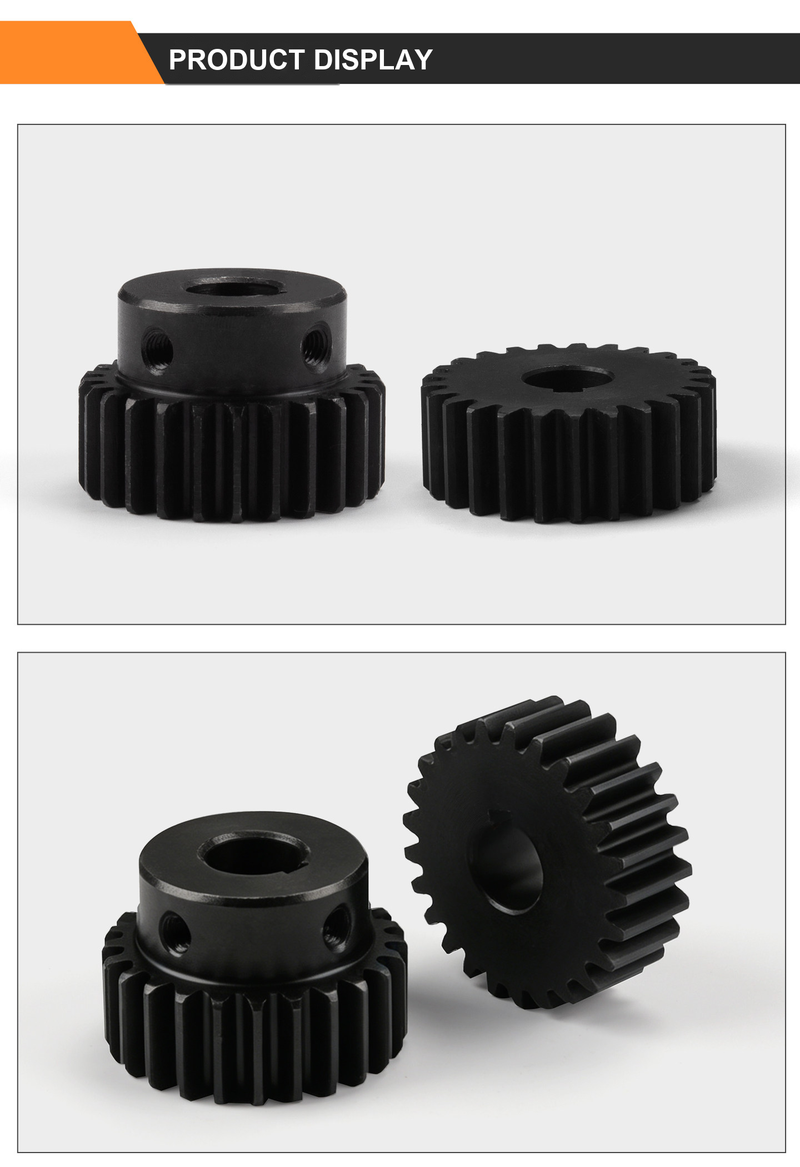 BOLTTE black oxide spur gear product display