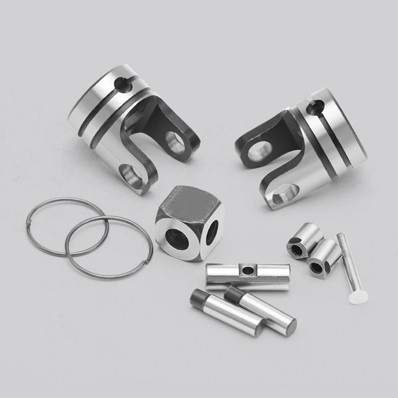 Universal-joint coupling yokes pins screws and retaining rings