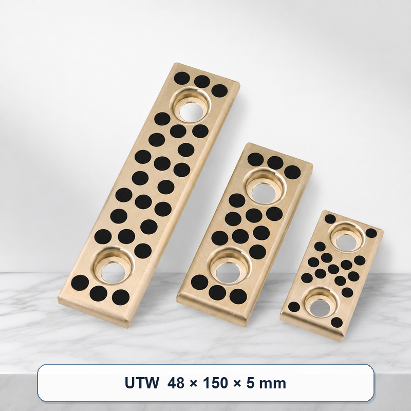 BOLTTE graphite bronze self-lubricating wear plate - UTW  48 × 150 × 5 mm