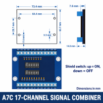 Robot gripper signal control accessory, A7C 17-Channel Signal Combiner