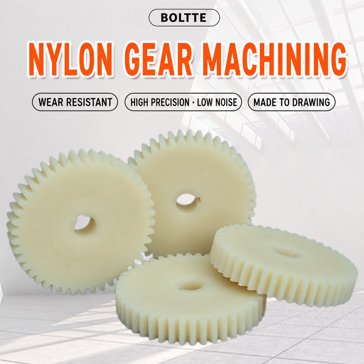 BOLTTE nylon gear machining