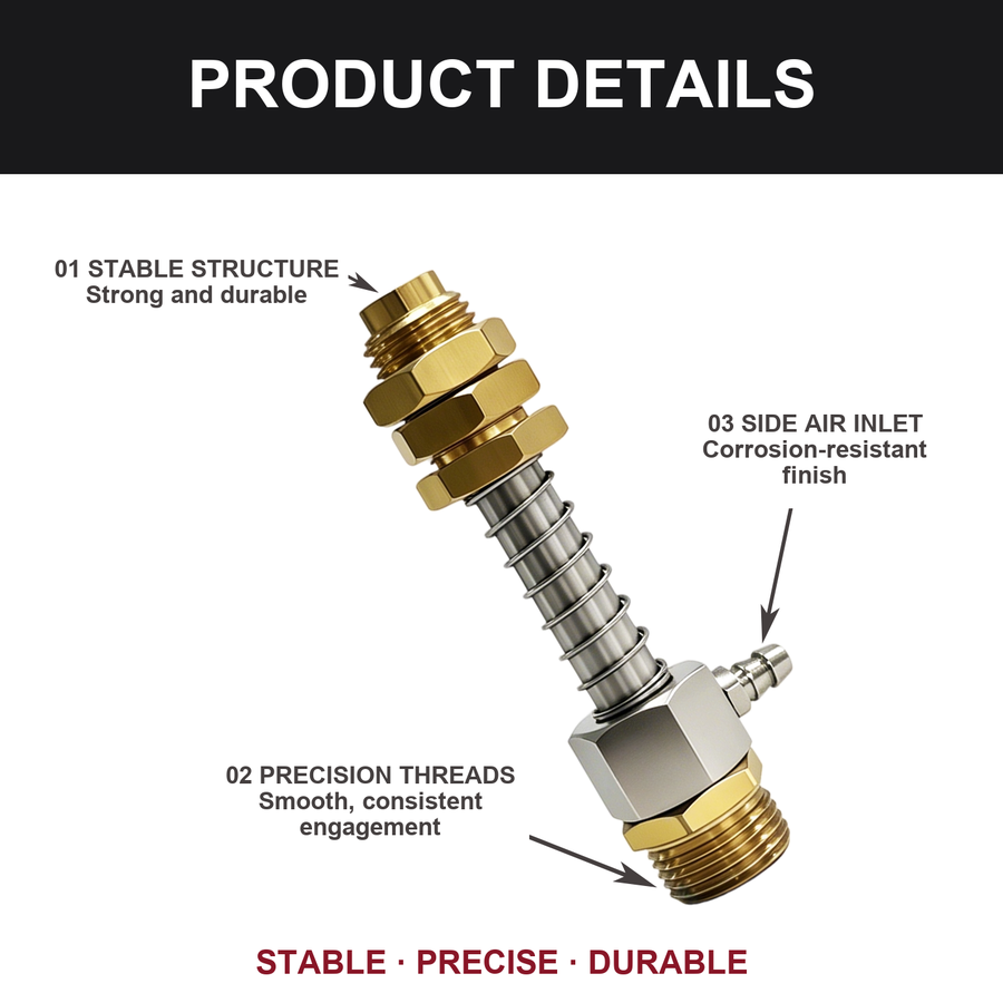 Side-entry buffer fitting product details