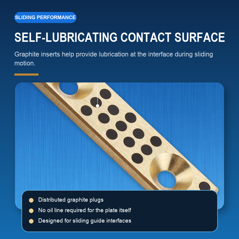 Self-lubricating graphite contact surface