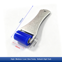 1.2 in (30 mm) Aluminum Plate Handle · Metal Bearing for silicone tacky roller and dust-removal system