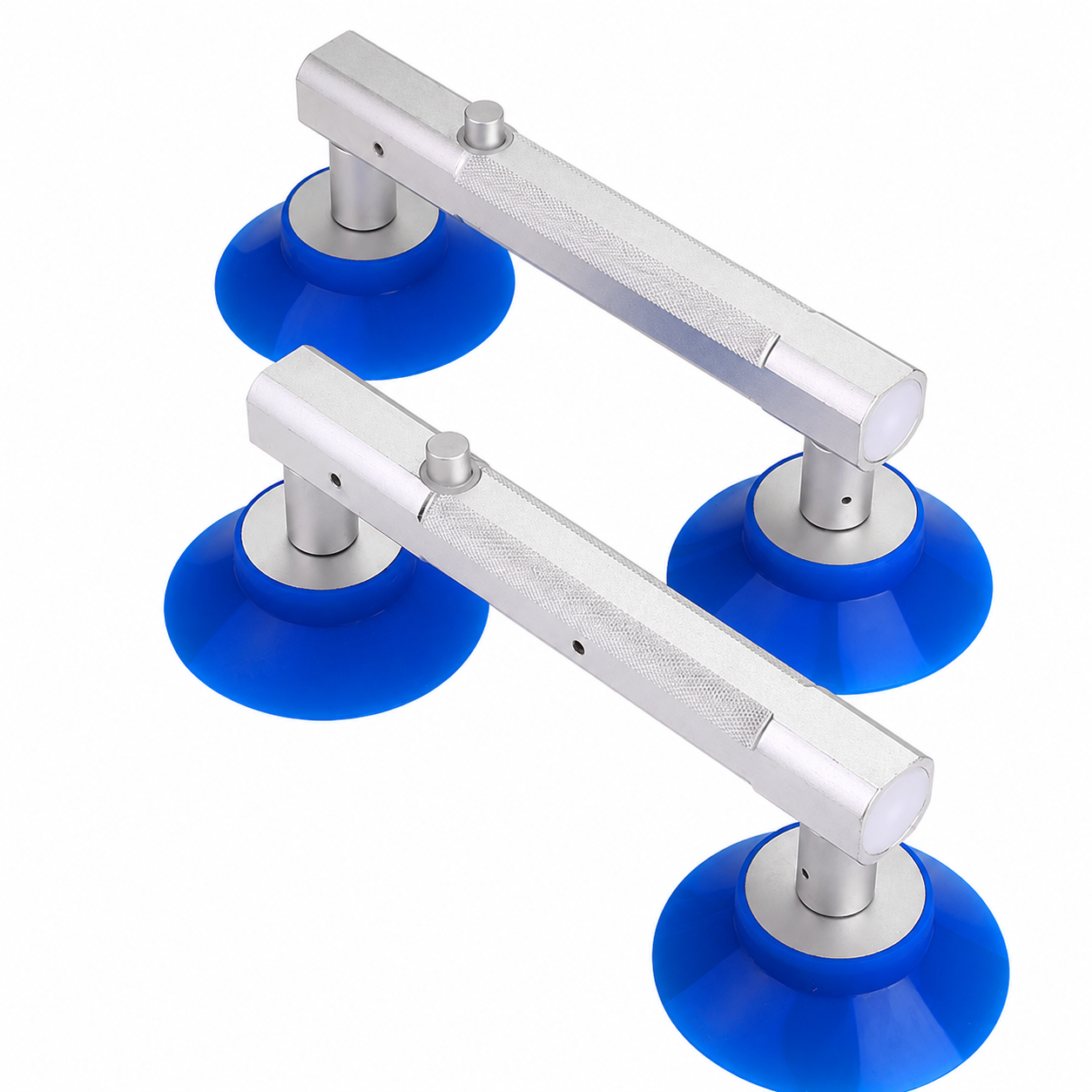 Adjustable double-cup vacuum lifter arrangements