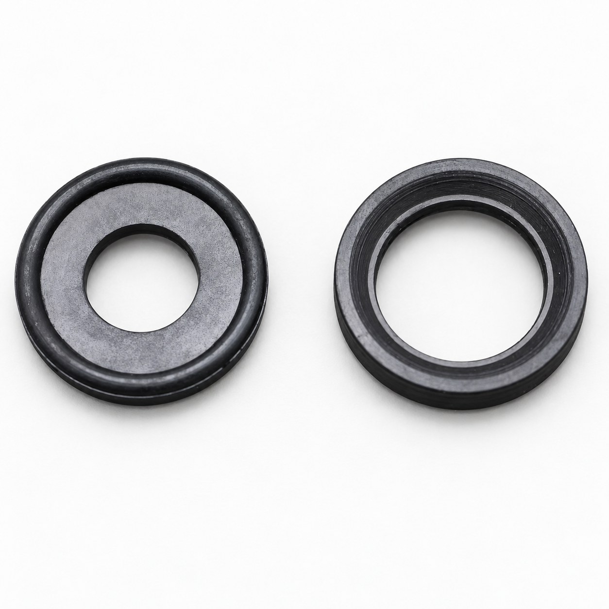 Sealing components front and back views