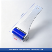 2 in (50 mm) Aluminum Plate Handle for silicone tacky roller and dust-removal system