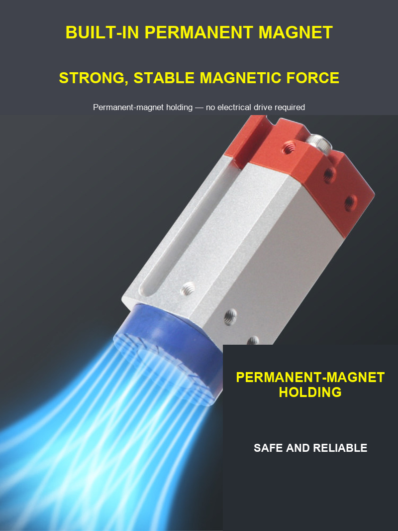 BOLTTE built-in permanent magnet feature