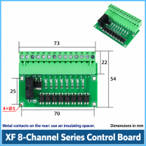 Robot gripper signal control accessory, XF 8-Channel Series Control Board