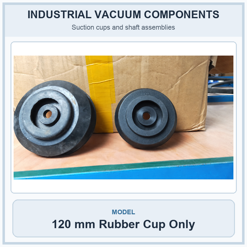 120 mm Rubber Cup Only industrial loading table vacuum component