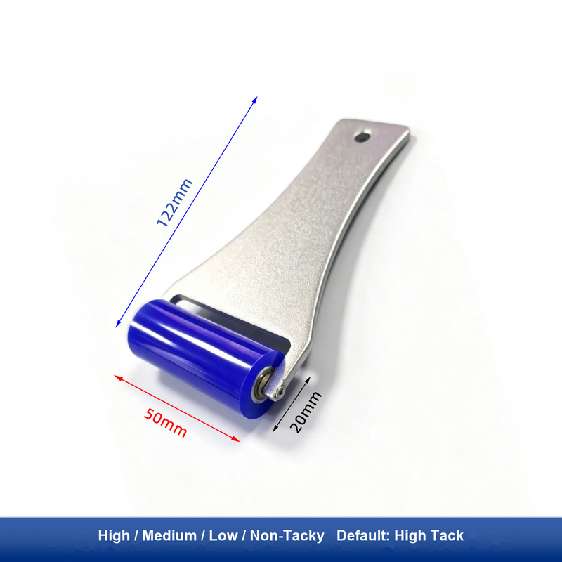 2 in (50 mm) Aluminum Plate Handle · Metal Bearing for silicone tacky roller and dust-removal system