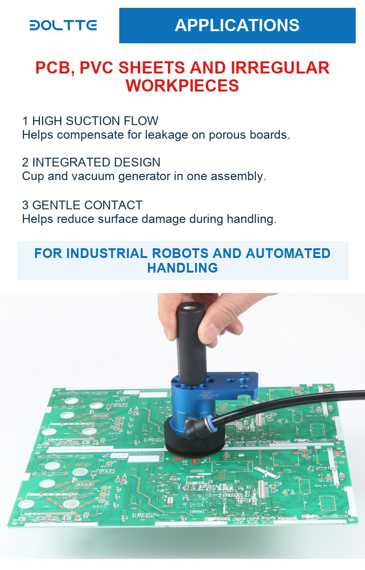PCB and irregular-workpiece handling applications