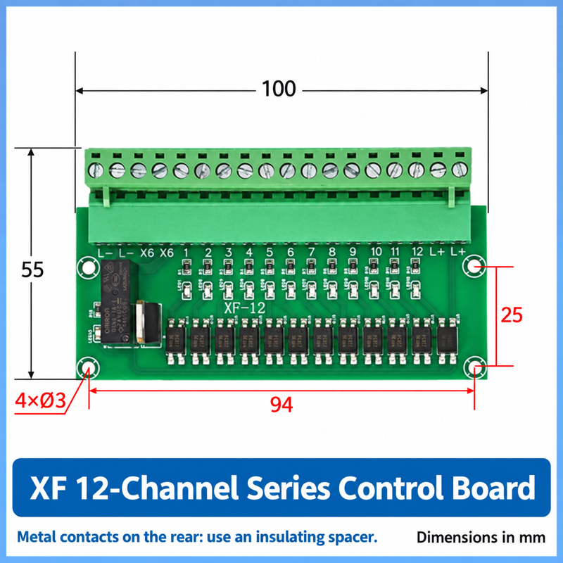 Robot gripper signal control accessory, XF 12-Channel Series Control Board
