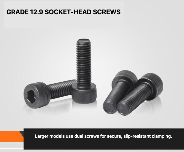 Grade 12.9 socket-head screws