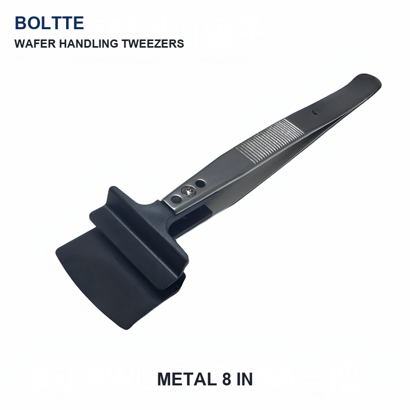 BOLTTE metal 8 in wafer handling tweezers