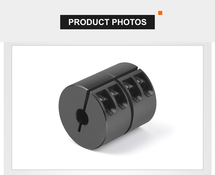 Black oxide clamp rigid shaft coupling product photo