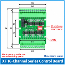 Robot gripper signal control accessory, XF 16-Channel Series Control Board