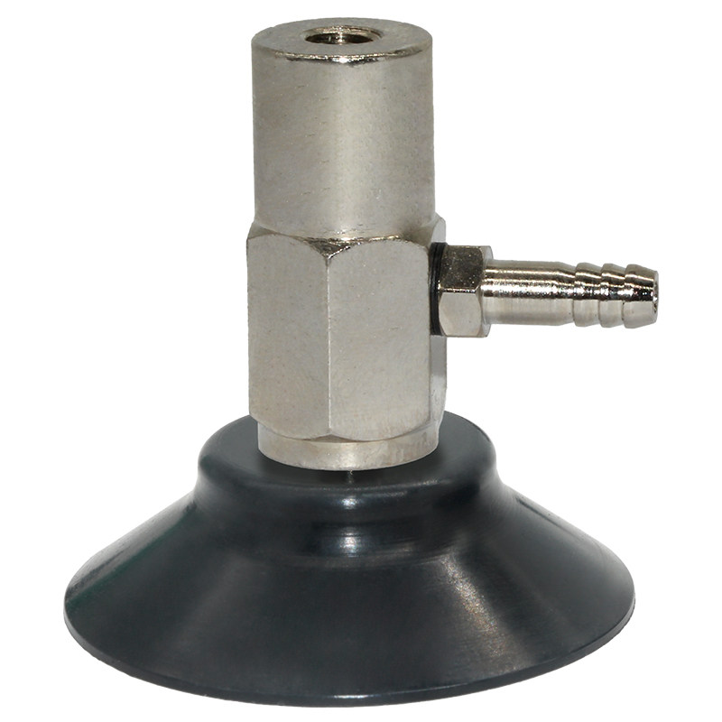 PAT Side-Port Vacuum Cups — Silicone or NBR, 5–50 mm