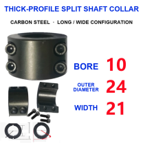 BOLTTE Carbon Steel Two-Piece Split Shaft Collars - 3-200 mm Bore-BOLTTE